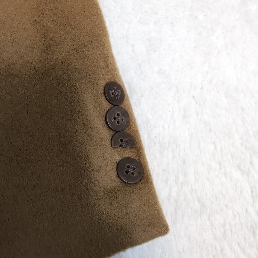 FENZIA EUROMODA 100% PURE CASHMERE Men's Sport Blazer 3 Button Brown 44R‎ Jacket - Picture 6 of 12